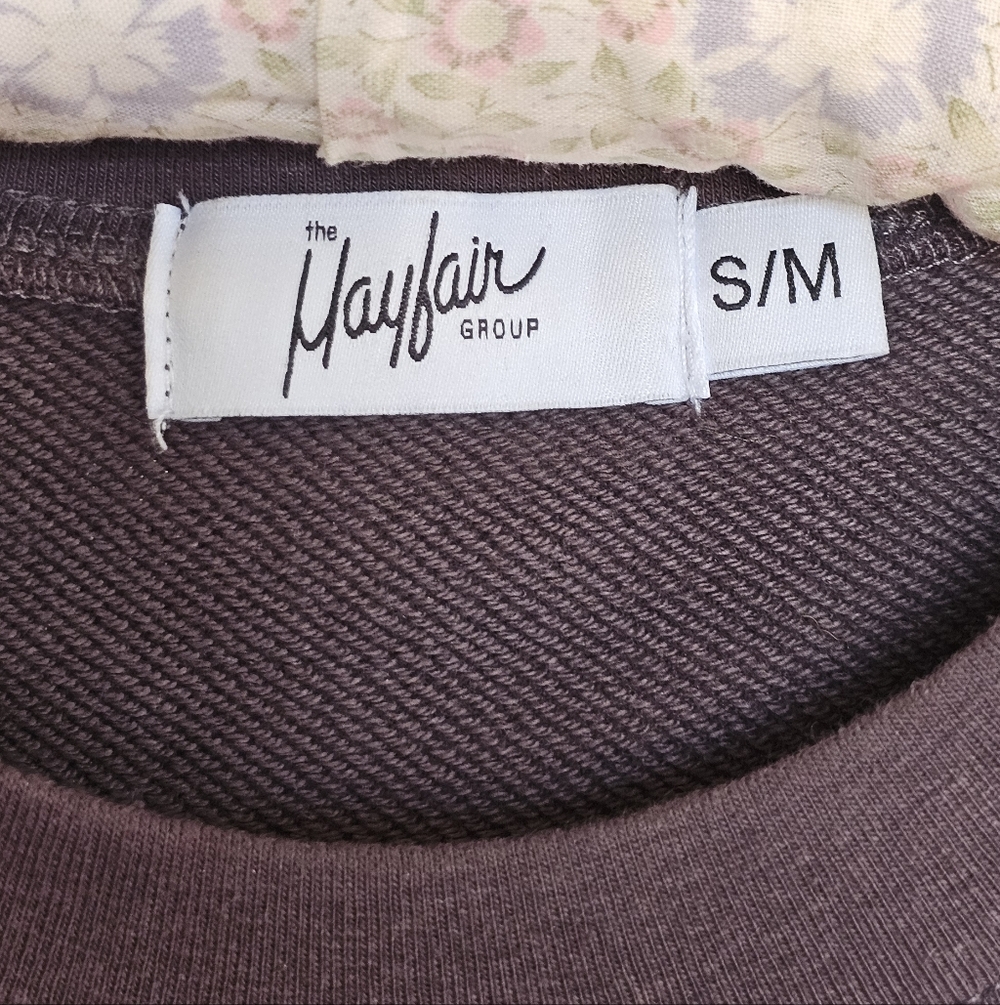 The Mayfair Group Empathy Always Crewneck Sweatshirt - Grey And Blue - Picture 4 of 5